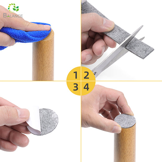 Adhesive Felt Pads Furniture Protectors Self Stick Chair Leg Pads Silent Floor Protectors