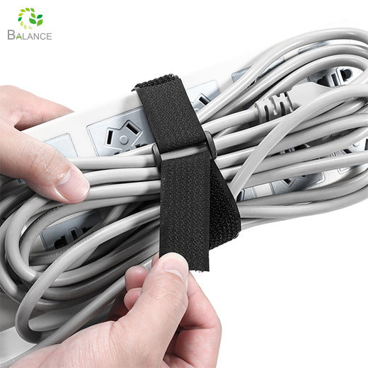 2 in 1 Hook and Loop Adjustable Cinch Straps With Plastic Buckles