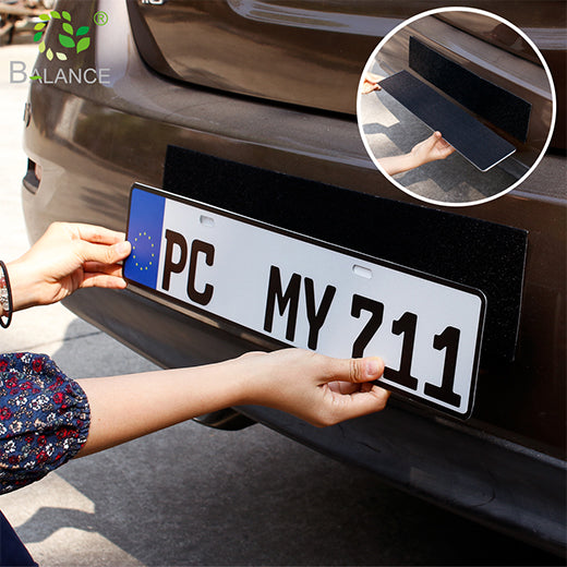 Weatherproof Car License Plate Adhesive Tape Double Sided Hook Loop