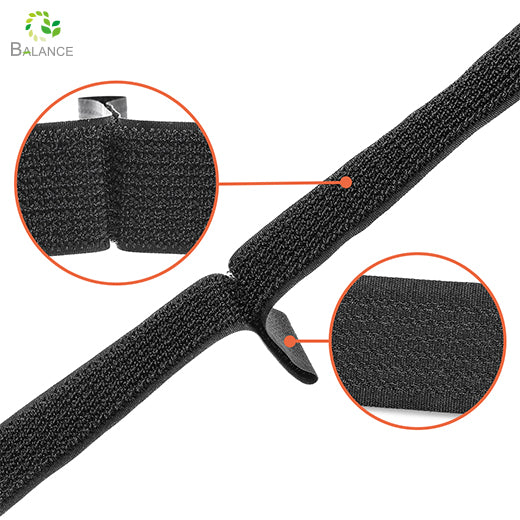 2 in 1 Hook and Loop Adjustable Cinch Straps With Plastic Buckles