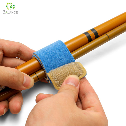 Adjustable Fishing Rod Strap Neoprene Elastic Magic Tape Hook Keeper