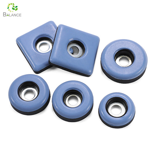 Screw On PTFE Furniture Slider Pads with Holes Heavy Duty Floor Protectors