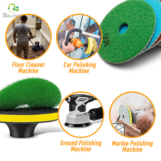 Flexible Diamond Polishing Pads Granite Marble Quartz Stone Restoration Buffing