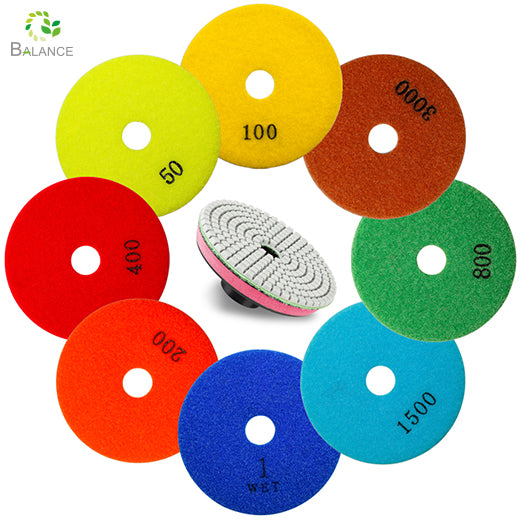 Flexible Diamond Polishing Pads Granite Marble Quartz Stone Restoration Buffing