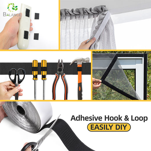2 Inch Self Adhesive Hook Loop Tape Release Paper Strong Bonding Transparent
