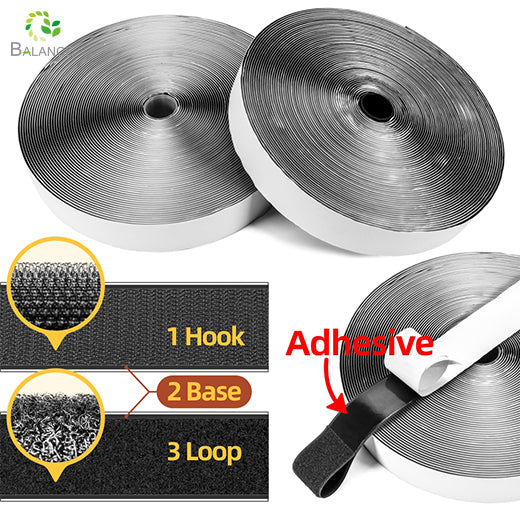 Strong Adhesive Hook and Loop Tape for Home DIY Organizing Versatile Fastener