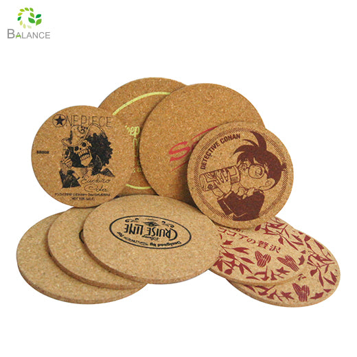 Beautiful Souvenir Cork and Wood Drink Coaster for Wine Glass Home Decor Bar