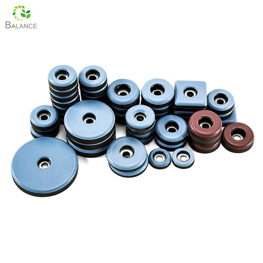 Screw On PTFE Furniture Slider Pads with Holes Heavy Duty Floor Protectors