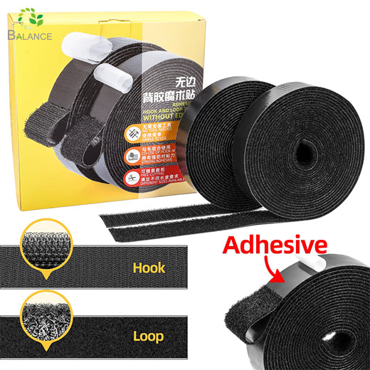 Clear Adhesive Hook Loop Tape Self Stick Heavy Duty Strong Grip Discount