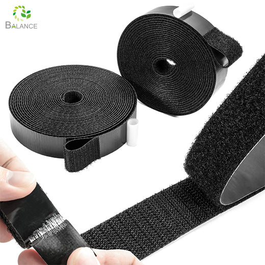 Clear Adhesive Hook Loop Tape Self Stick Heavy Duty Strong Grip Discount
