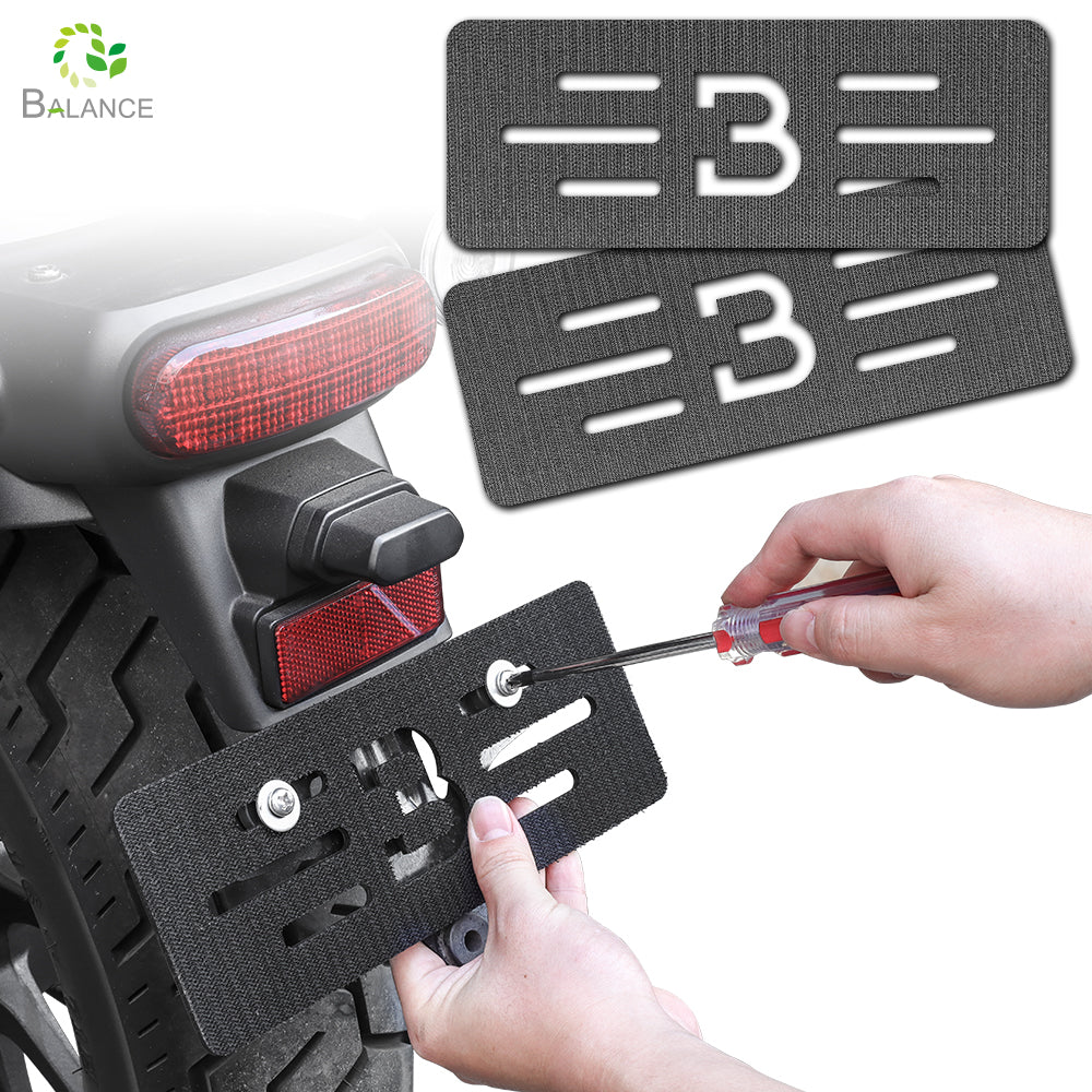 Motorcycle number plate holder
