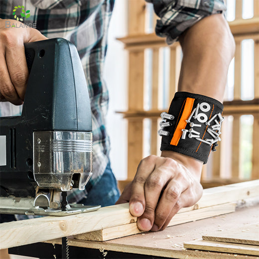 Strong Magnetic Tool Wristband Hands Free Workshop Gear For DIY