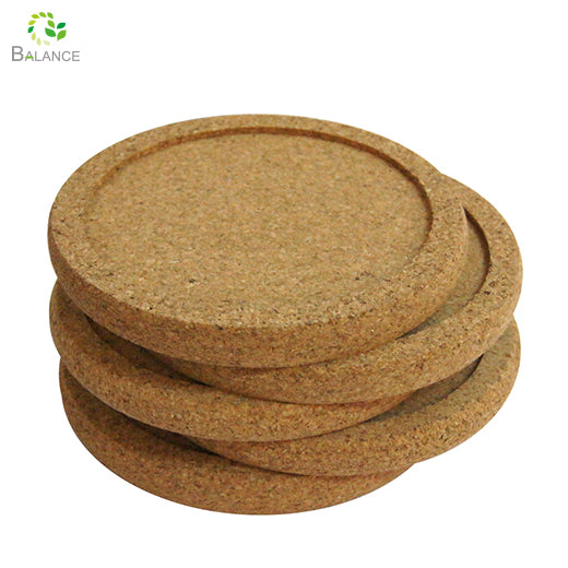 Premium Natural Cork Coaster Set with Holder Absorbent Drink Coasters