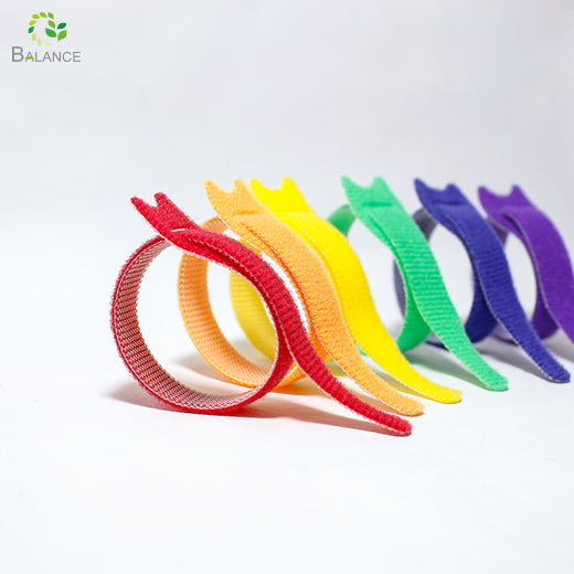 Reusable Self Gripping Hook Loop Cable Tie Back to Back Adjustable Fastener
