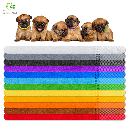 Puppy Kitten ID Collar Bands Adjustable Washable For Breeders Pet Safety