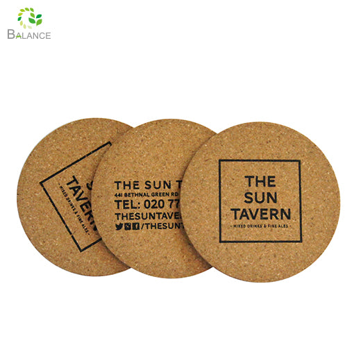 Beautiful Souvenir Cork and Wood Drink Coaster for Wine Glass Home Decor Bar
