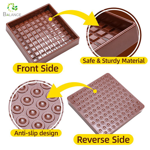 Rubber Caster Cups for Furniture Wheels Floor Protector Wheel Stopper Pads