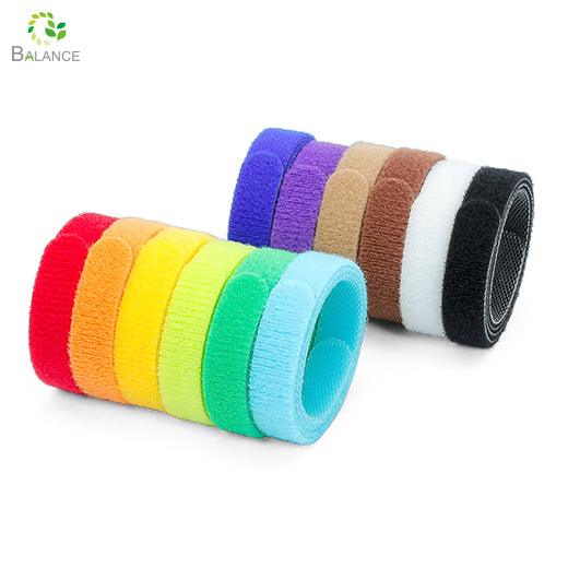 12 Color Adjustable Soft Velcro Dog ID Collar Pet Safety Name Tag Band